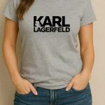 T-shirt imprimé Karl Gris