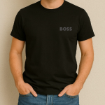 T-shirt imprimé Boss noir