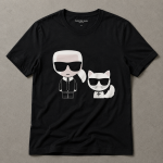 T-shirt Imprimé Karl avec chat