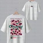 Cherry Summer fruits T-shirt oversize