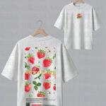 Strawberry Summer fruits T-shirt oversize