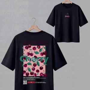 Cherry Summer fruits T-shirt oversize